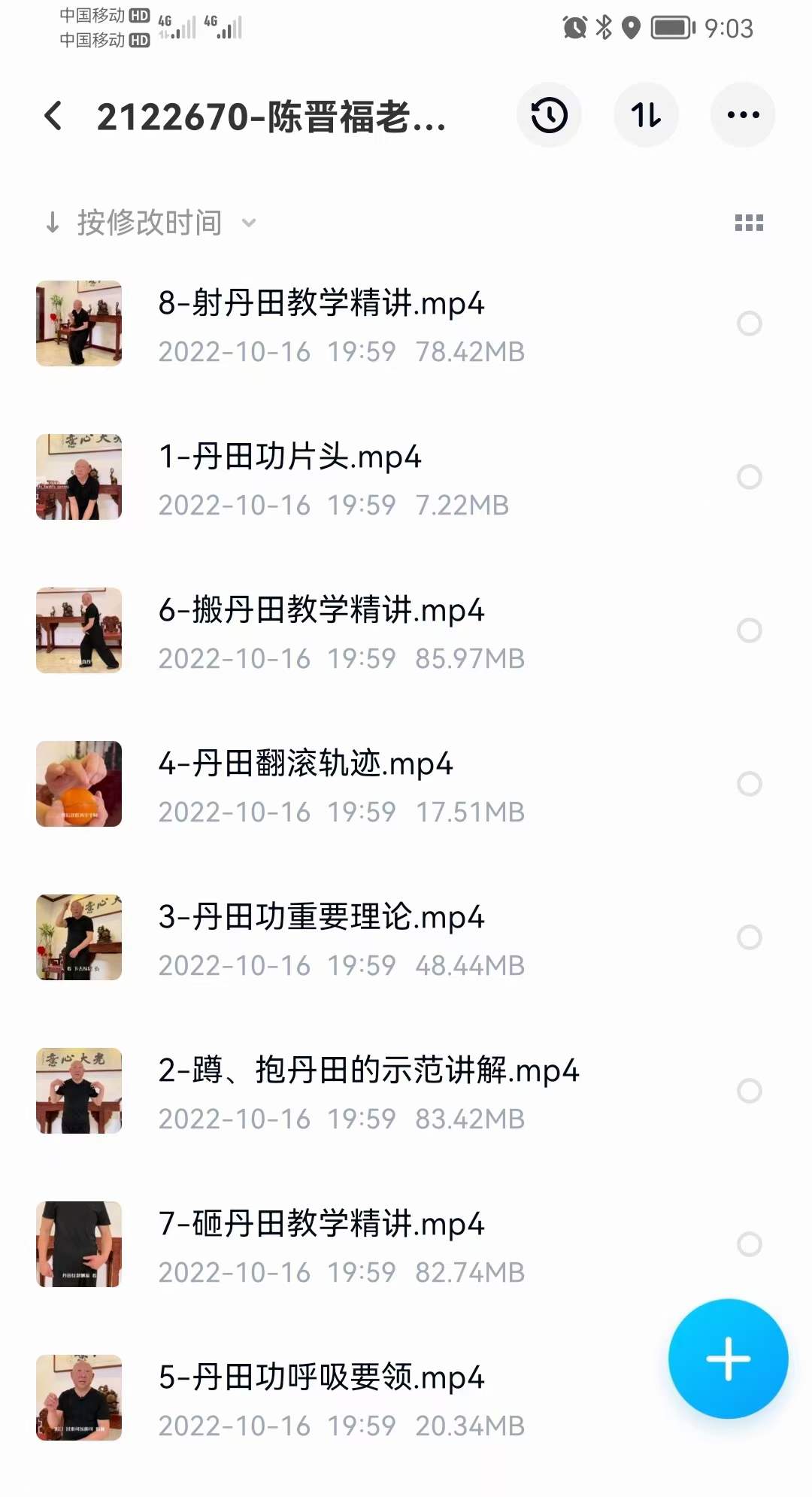 陈晋福老师传授戴家拳秘传丹田功法 8集