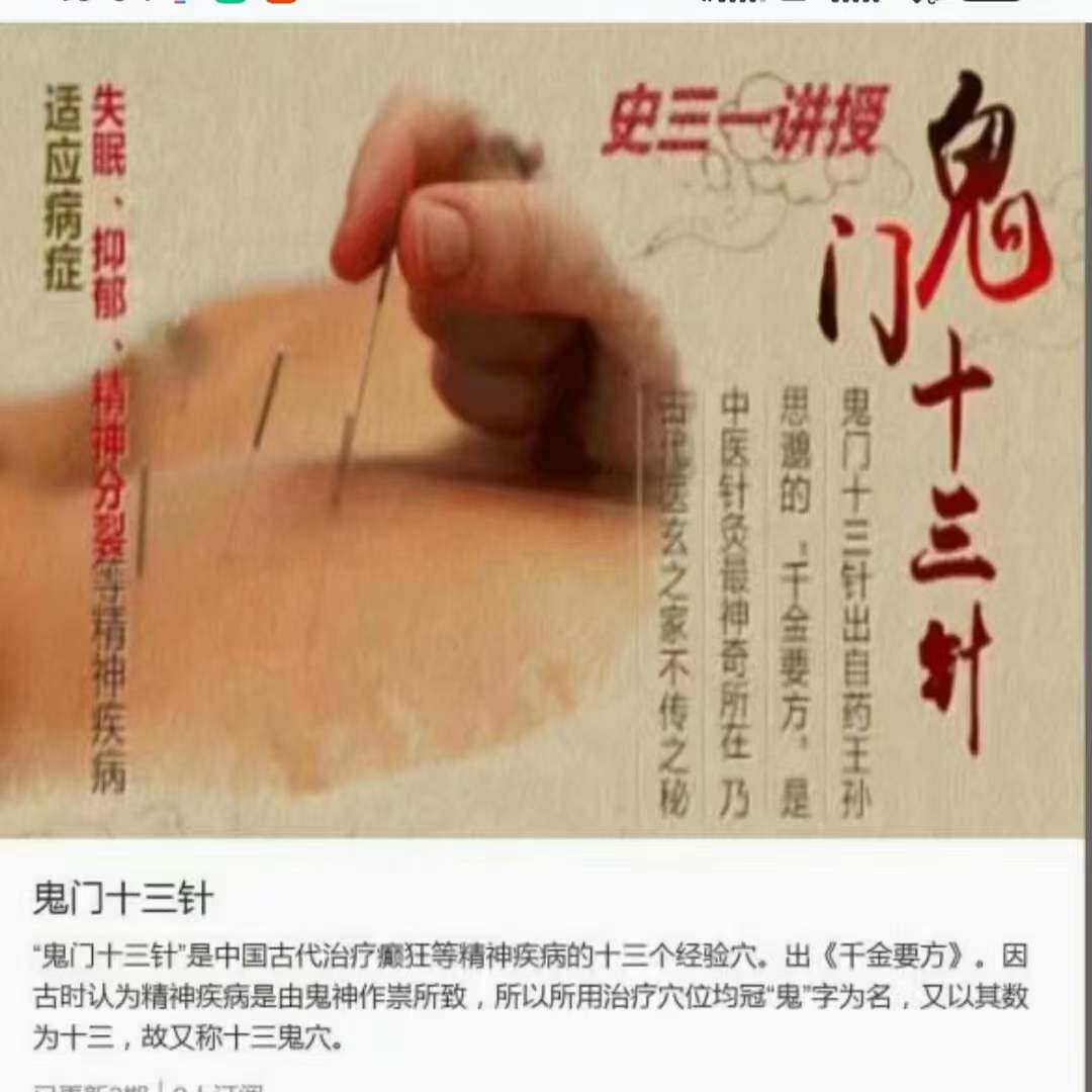 玄门道家五术-史维生 鬼门十三针