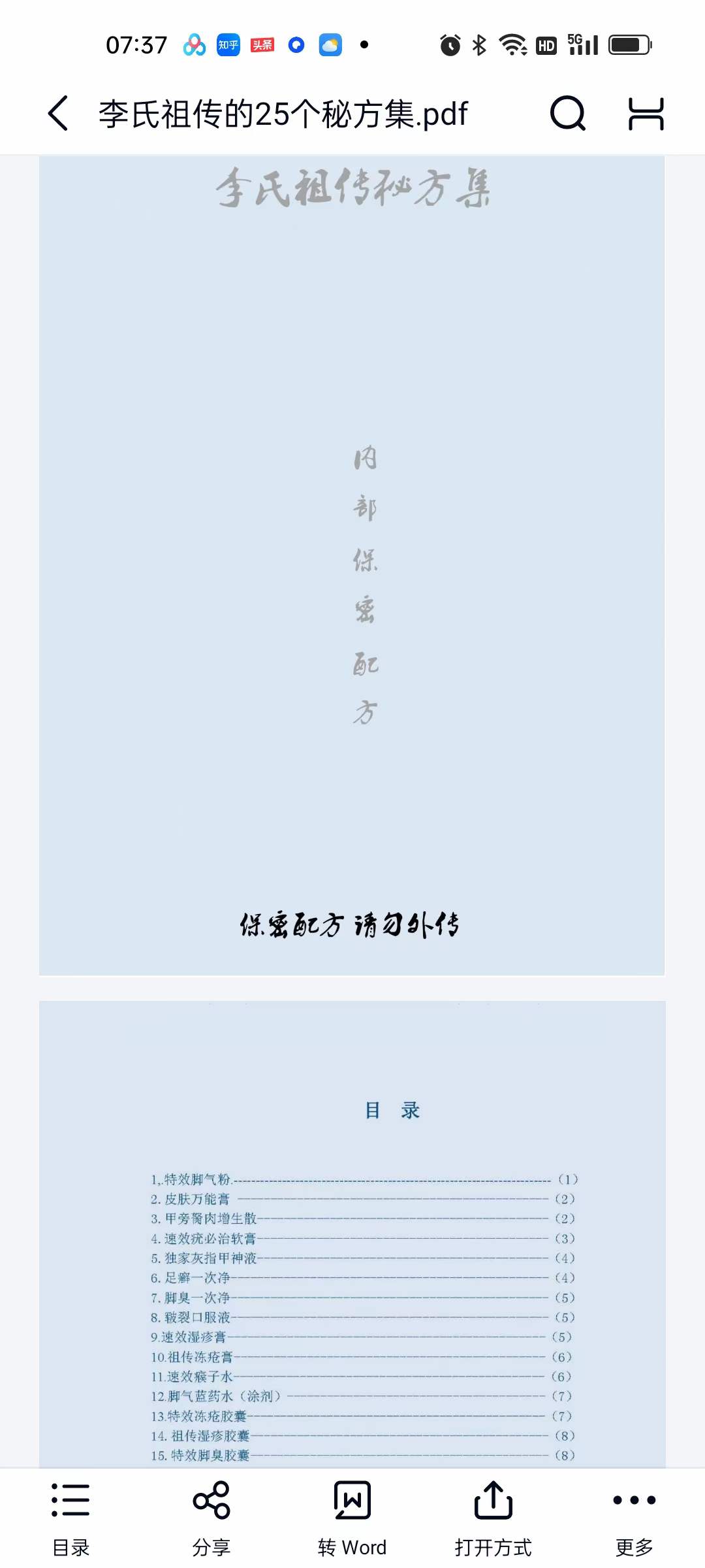 李氏祖传的25个秘方集