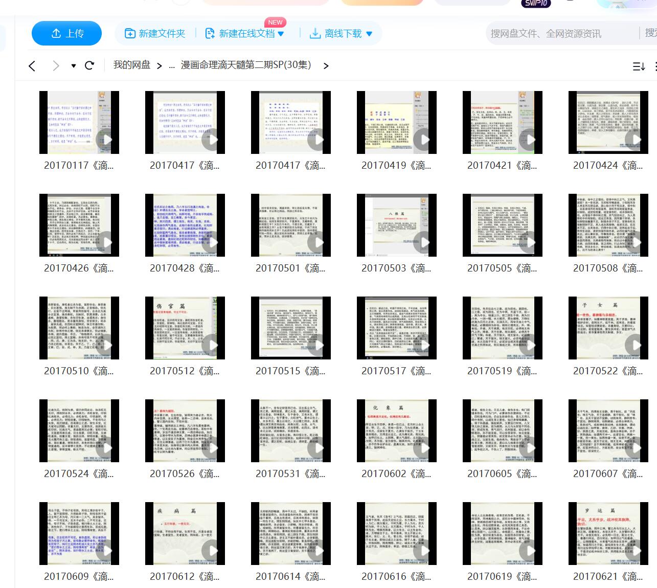 魏磊漫画命理2015-2016初级+中级音视频