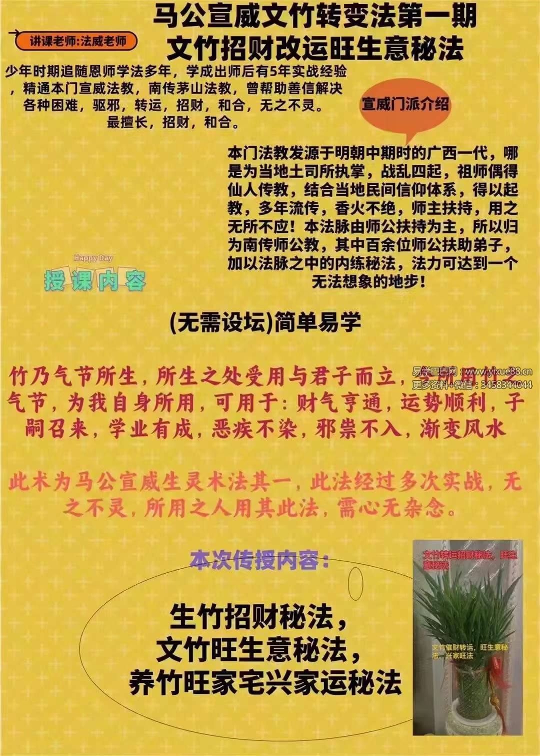 法威老师 马公宣威文竹转变法 第一期