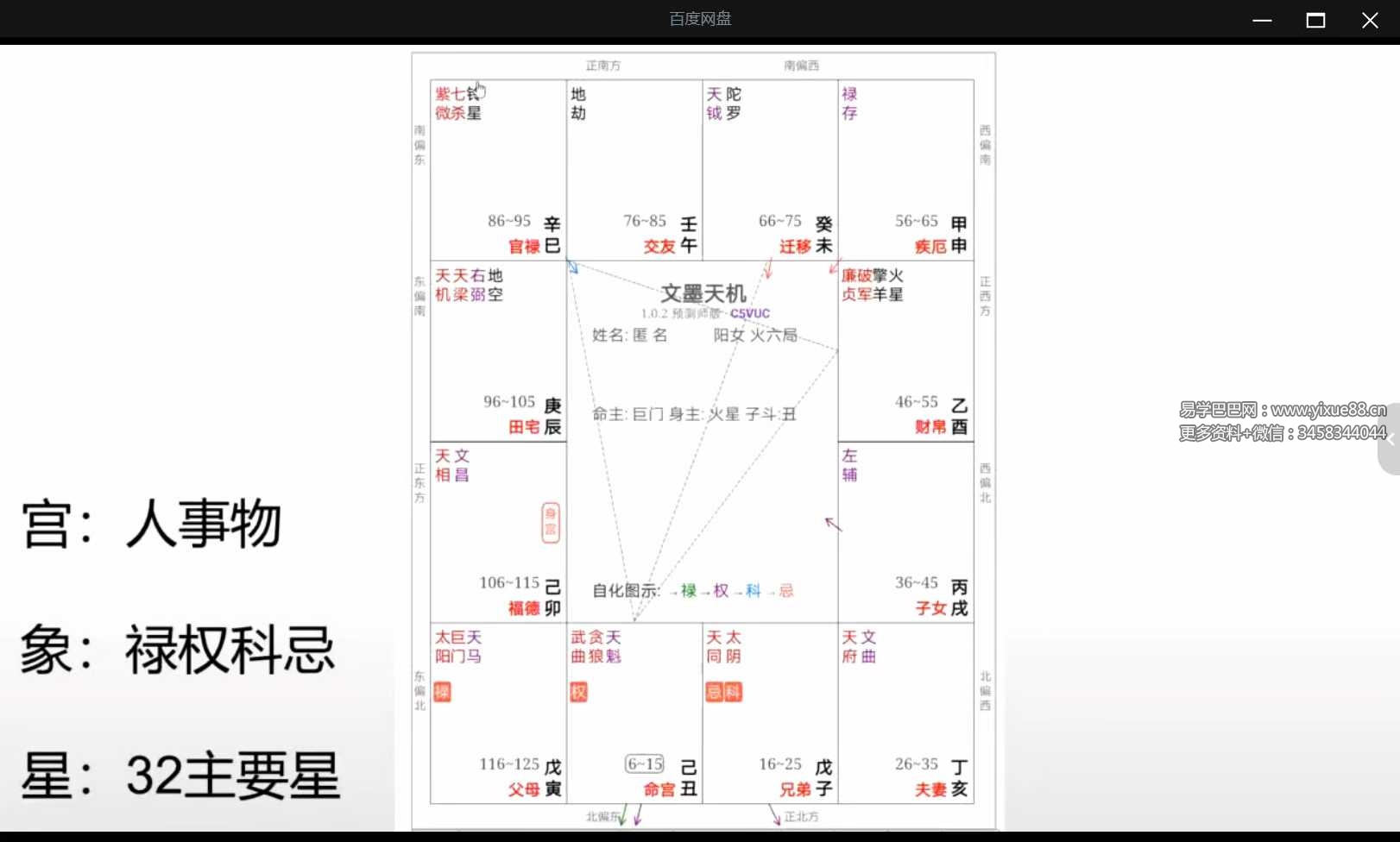 神霄云麓 紫微斗数公益课13集视频课