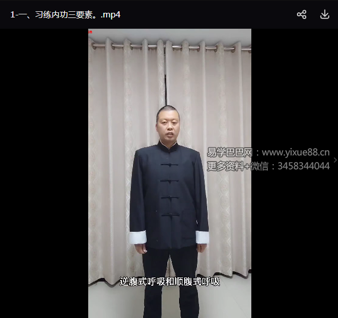 丹田内劲练习4集