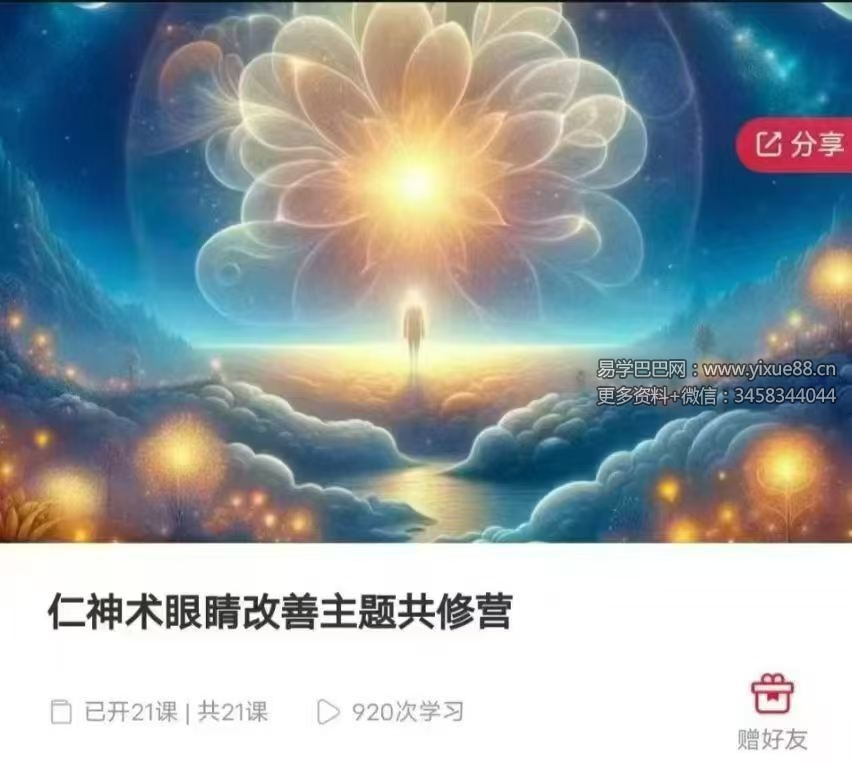 仁神术 眼睛改善主题共修营21集