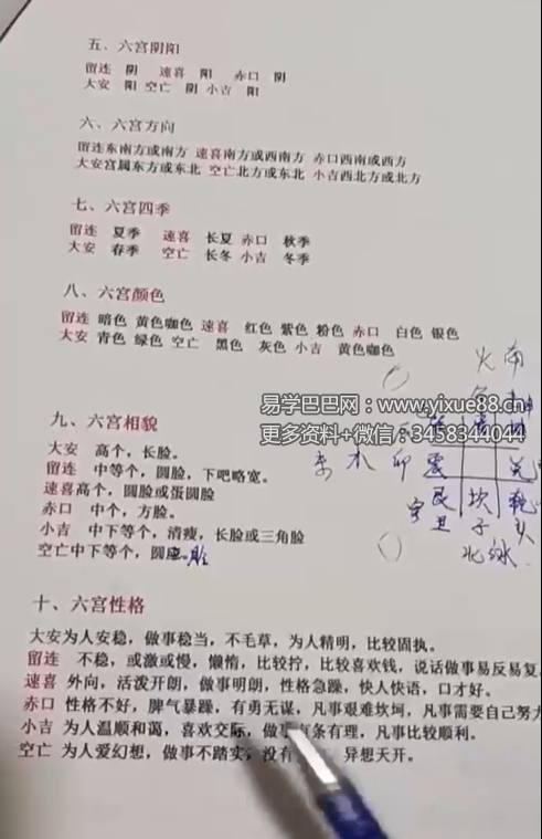 2021年奕如老师四盘小六壬视频 18集