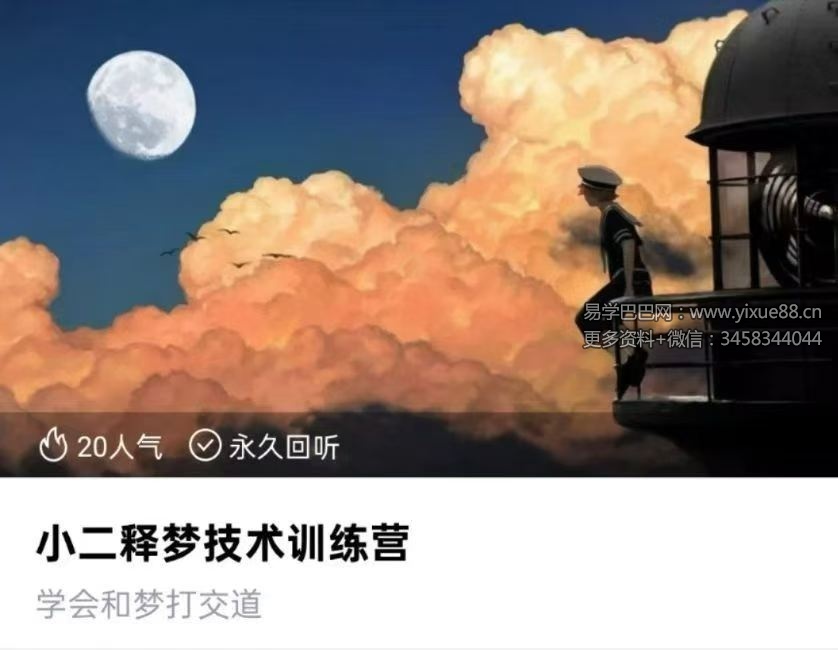 小二释梦技术训练营27集