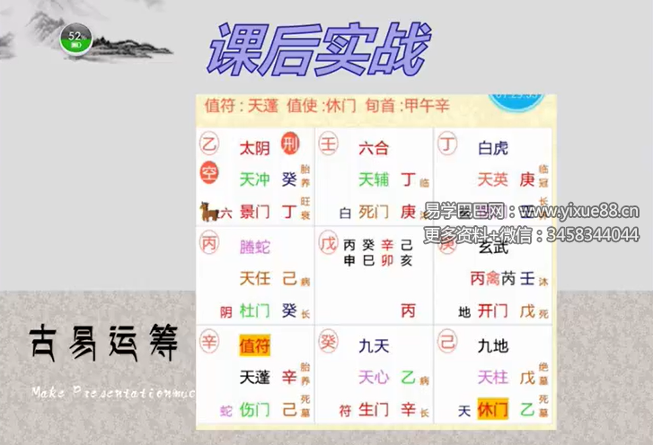 杨克亮古易运筹2016年8月奇门遁甲风水实战高级视频
