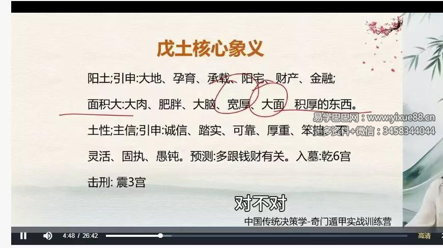 妙易《奇门遁甲》教学视频48集约22小时